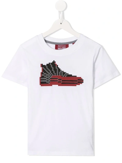 Mostly Heard Rarely Seen 8-bit Kids' Jordan 12 Print T-shirt In White