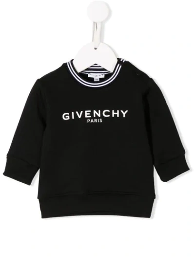 Givenchy Babies' Printed Logo Sweatshirt In Black