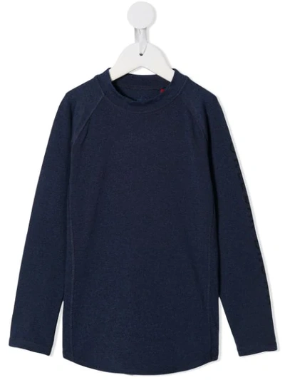 Orlebar Brown Kids' Raglan Sleeve Jumper In Blue