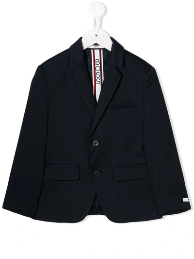 Hugo Boss Kids' Single-breasted Blazer In Blue