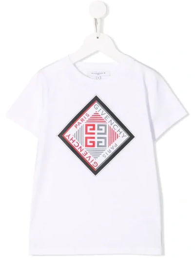 Givenchy Kids' Logo Branded T-shirt In White