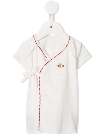 Familiar Babies' Wrap T-shirt In White