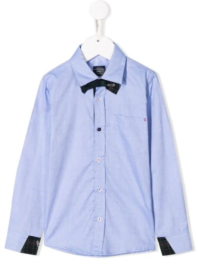 Lapin House Kids' Classic Shirt With Bow Tie In Blue