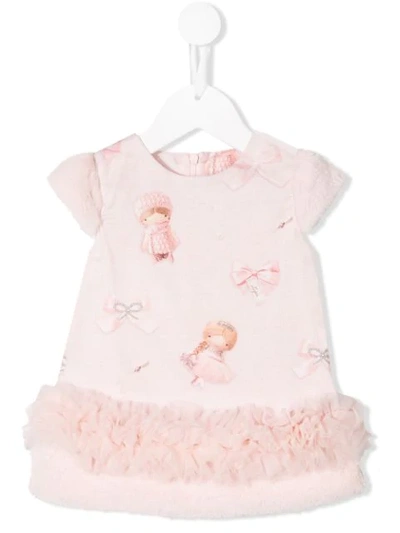 Lapin House Babies' Princess Print Dress In Pink