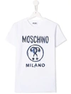 Moschino Teen Question Mark T-shirt In White