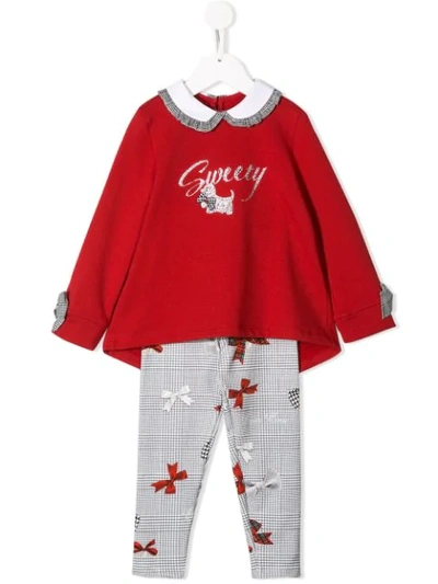 Lapin House Kids' Sweety Tracksuit Set In Red