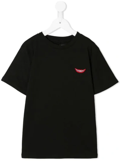 Stella Mccartney Kids' Smile Print T-shirt In Black