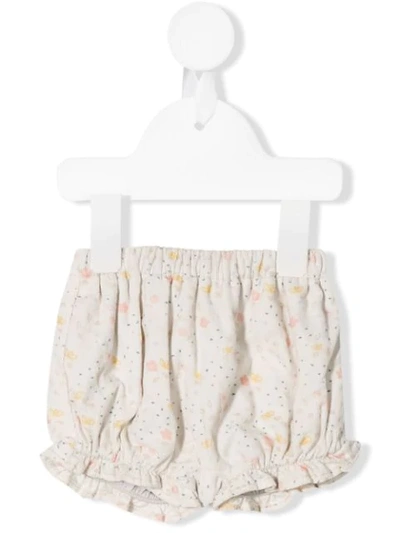 Knot Babies' Flora Bloomer Shorts In White