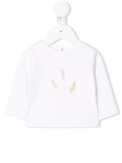 Knot Babies' Willow Long Sleeved Top In White