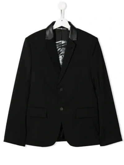 Givenchy Teen Classic Slim-fit Blazer In Black