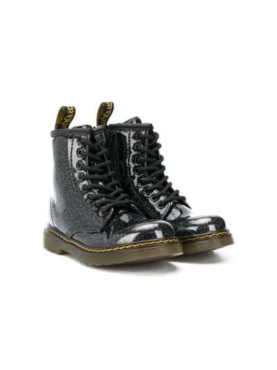 Dr. Martens Kids' 1460 Kglitter Boots In Black