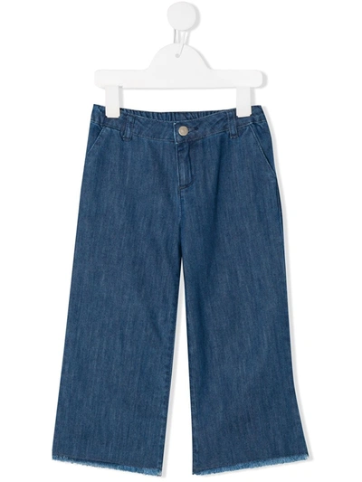 Knot Kids' Clarence Denim Trousers In Blue