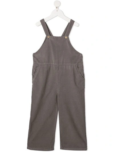 Knot Kids' Hinata Corduroy Dungarees In Grey