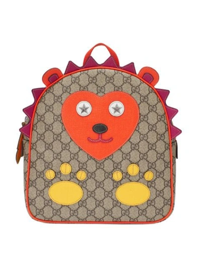Gucci Kids' Children's Gg Hedgehog Backpack In Neutrals