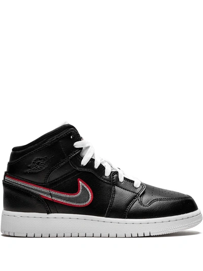 Jordan Kids' Air  1 Mid Se Sneakers In Black