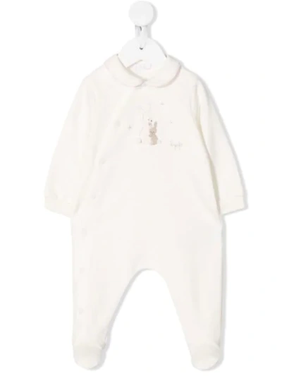 Il Gufo Bunny Rabbit Babygrow In White