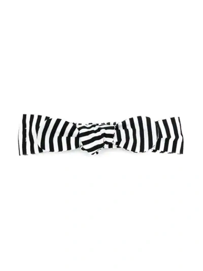 Wauw Capow By Bangbang Kids' Molly Stripe-print Headband In Black