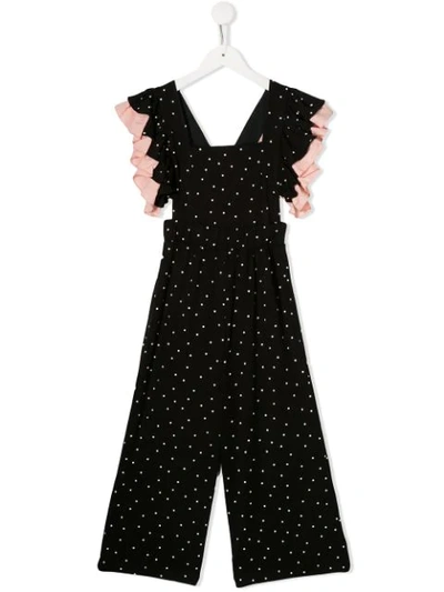 Wauw Capow By Bangbang Kids' Frill Suit Trousers In Black