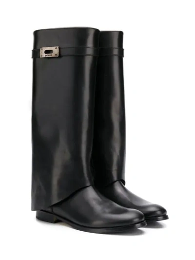 Gallucci Teen Knee Length Boots In Black