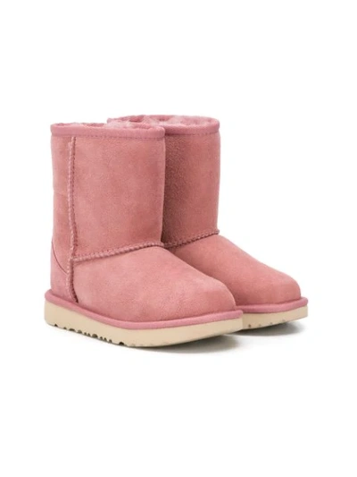 Ugg Kids' Wool-lining Snow Boots In Pink