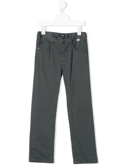 Il Gufo Kids' Straight Leg Chinos In Grey