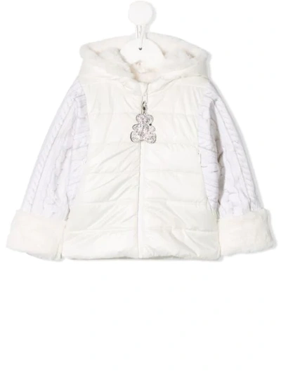 Lapin House Babies' Hooded Padded Jacket In White