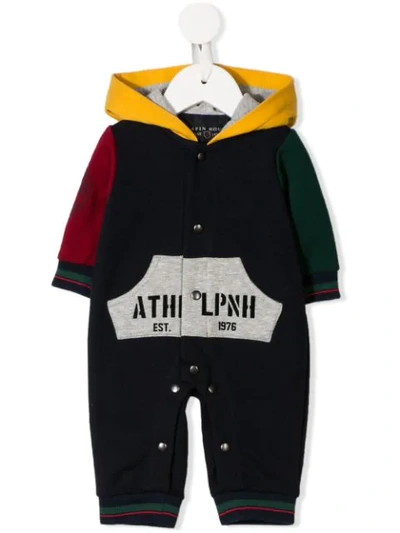 Lapin House Babies' Colour Block Jumpsuit In Blue