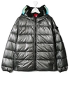 Ai Riders On The Storm Teen Hooded Puffer Jacket In Grey