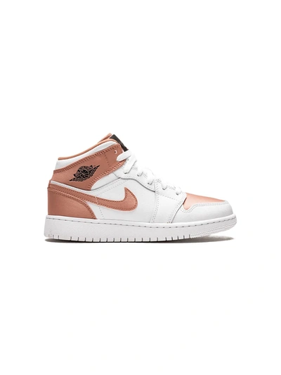Jordan Kids' Air  1 Mid Trainers In White