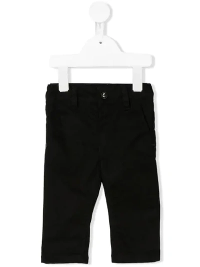 Hugo Boss Babies' Stitching Detail Jeans In Black