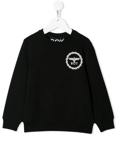Boy London Teen Printed Logo Sweatshirt In Black