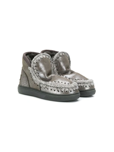 Mou Glap Eskimo Boots In Silver