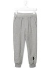 Neil Barrett Kids' Lightning Strike Trousers In Grey