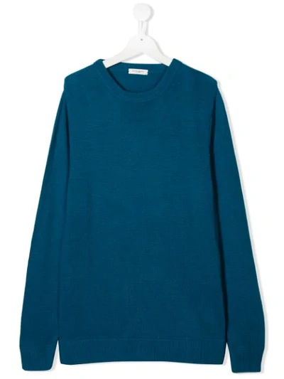 Paolo Pecora Teen Crew-neck Pullover In Blue