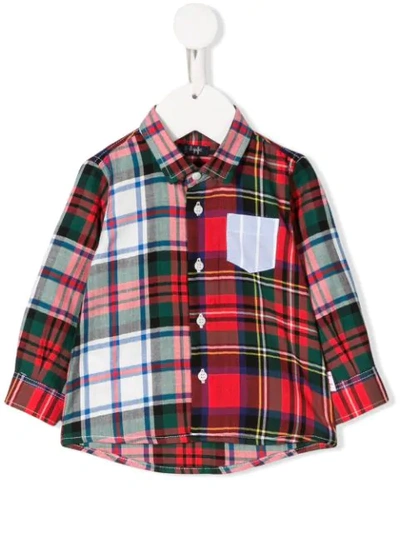 Il Gufo Babies' Tartan Checked Shirt In Red