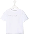 Philosophy Di Lorenzo Serafini Kids' Rhinestone Logo T-shirt In White