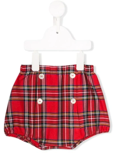 Siola Babies' Check Print Shorts In Red