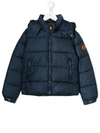 Save The Duck Kids' Padded Coat In Blue