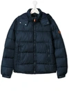 Save The Duck Teen Padded Coat In Blue