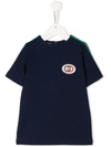 Gucci Babies' Interlocking G Tunic Top In Blue