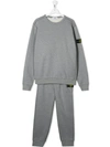 Stone Island Junior Teen Two-piece Tracksuit In Grey