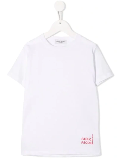 Paolo Pecora Kids' 'white-out' T-shirt
