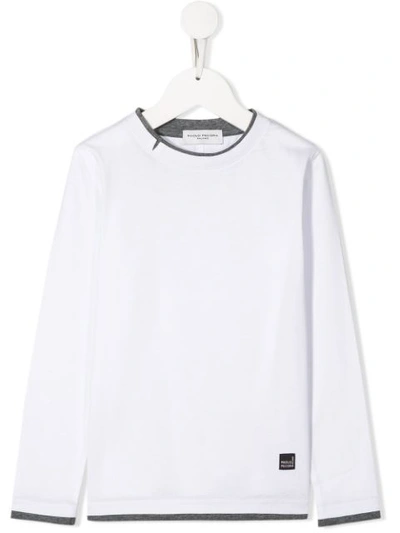 Paolo Pecora Kids' Layered Long-sleeved T-shirt In White