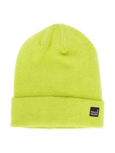 Paolo Pecora Kids' Fein Gestrickte Beanie In Green