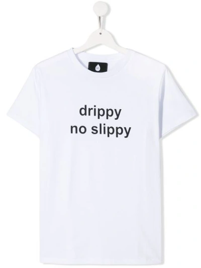 Natasha Zinko Teen Printed Cotton T-shirt In White