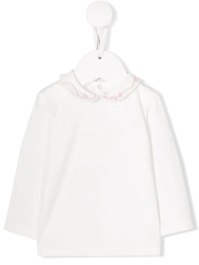 Il Gufo Babies' Logo Embroidery Shirt In White