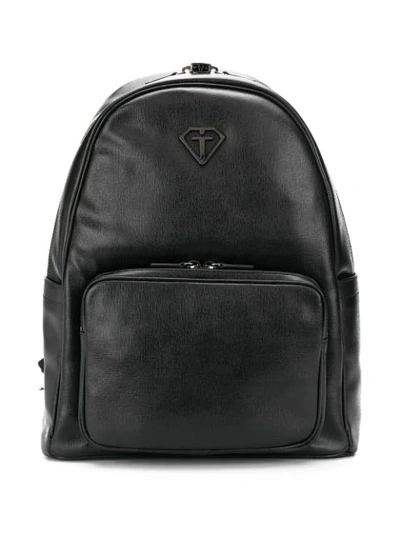 Gallucci Kids' Logo Textured Backpack In Black