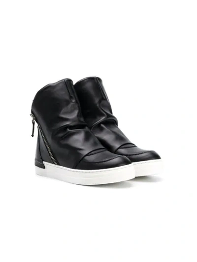 Cinzia Araia Kids' Side Zip Boots In Black