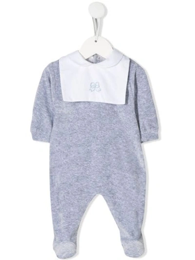 Siola Bow Babygrow In Grey