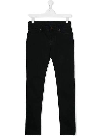 Emporio Armani Kids' Mid-rise Skinny Jeans In Blue
